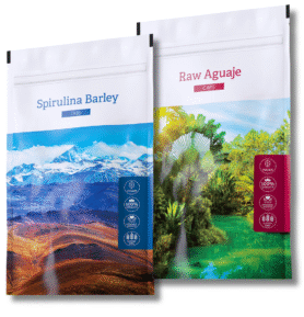 Energy Spirulina Barley Tabs. + Raw Aguaje