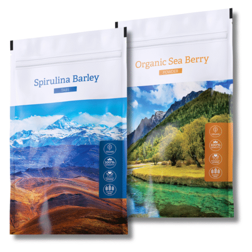 Energy Spirulina Barley Tabs. + Organic Sea Berry Powder