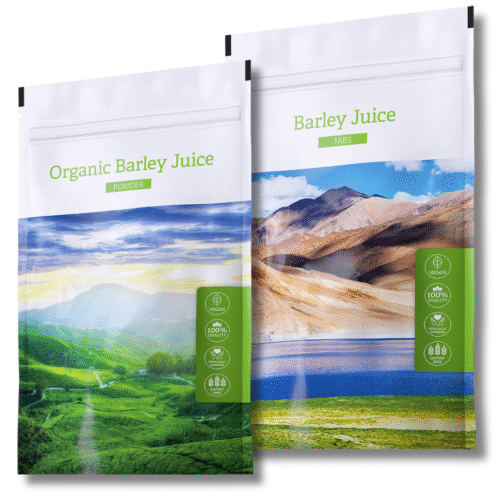Energy Organic Barley juice Powder + Barley juice Tabs.
