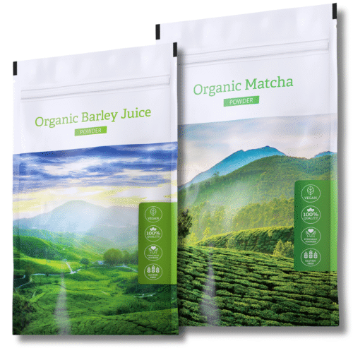Energy Organic Barley juice Powder + Organic Matcha Powder