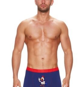 Pánské boxerky Fun 17/1-19/E215 kohout FABIO modrá M