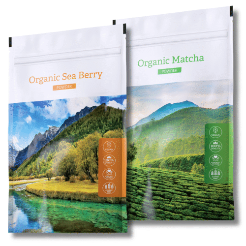 Energy Organic Sea Berry Powder + Organic Matcha Powder