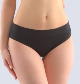 Dámské kalhotky s širokým bokem GINA 16152P černá L/XL