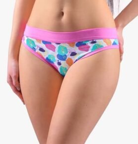 Dámské bokové kalhotky se širokým bokem GINA 16169P pink atlantic M/L