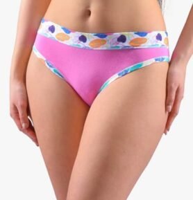 Dámské bokové kalhotky se širokým bokem GINA 16170P pink atlantic L/XL