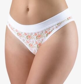 Dámské bokové kalhotky brazilky GINA 16179P bílá maracuja M/L