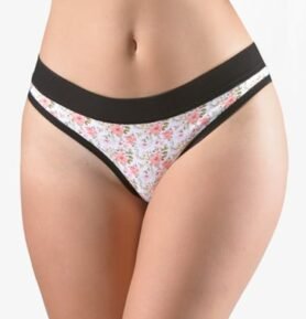 Dámské bokové kalhotky brazilky GINA 16179P černá maracuja L/XL