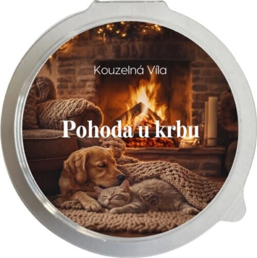 Kouzelná Víla - POHODA U KRBU Sójový vonný vosk do aromalampy 20g