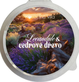 Kouzelná Víla - LEVANDULE A CEDROVÉ DŘEVO Sójový vonný vosk do aromalampy 20g