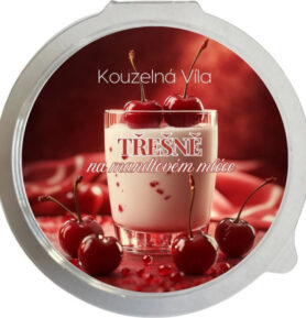 Kouzelná Víla - TŘEŠNĚ NA MANDLOVÉM MLÉCE Sójový vonný vosk do aromalampy 20g