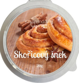 Kouzelná Víla - SKOŘICOVÝ ŠNEK Sójový vonný vosk do aromalampy 20g