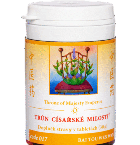 TCM Herbs 017 Trůn císařské milosti® 100 tablet