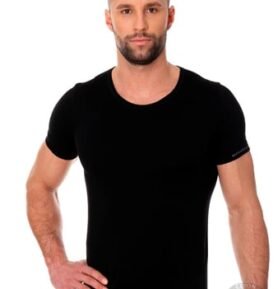 Pánské tričko Cotton SS00990 BRUBECK černá L