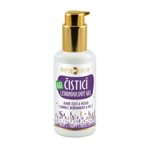 Purity Vision BIO Levandulový čistící gel s mandlí, heřmánkem a vitaminem E 100 ml