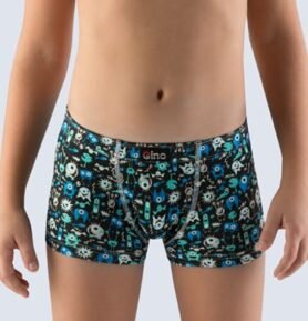 Dětské chlapecké boxerky GINO 23001P černá atlantic 128/134