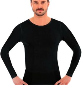 Pánské tričko Merino LS11600 BRUBECK grafit (šedá) XL