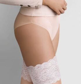 Punčochy samodržící Isabelle 472 Gabriella bílá-béžová M/L