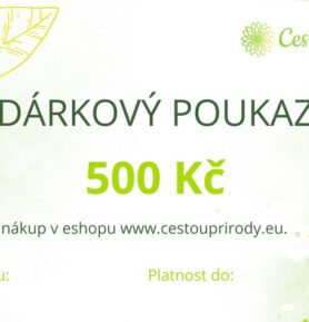 Dárkový poukaz Cestou přírody 500 Kč