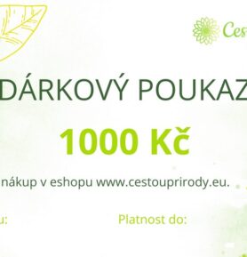Dárkový poukaz Cestou přírody 1000 Kč