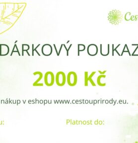 Dárkový poukaz Cestou přírody 2000 Kč