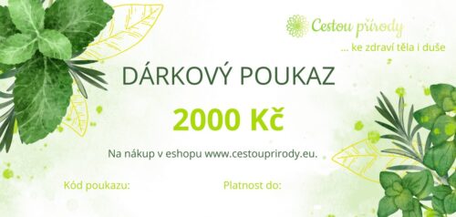 Dárkový poukaz Cestou přírody 2000 Kč
