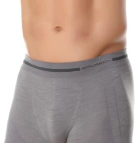 Pánské boxerky BX10430 BRUBECK merino šedá S