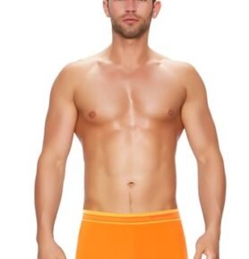 Pánské boxerky Active Wool BX10870 BRUBECK oranžová S