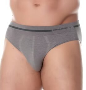 Pánské slipy Comfort Wool BE10050 BRUBECK šedá L