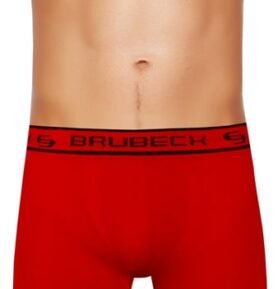 Pánské boxerky BX10050A BRUBECK bavlna červená M
