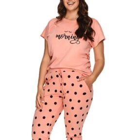 Dámské nadměrné pyžamo Rada 2695/1 TARO růžová (pink) 3XL