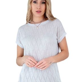 Dámská halenka 1153 HAJDAN šedá světlá XL