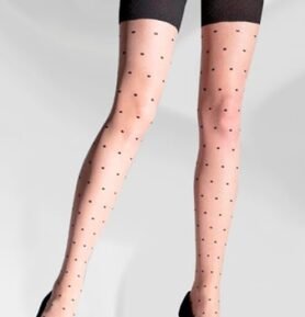 Dámské punčochy Subtle KNITTEX černá/tělová M/L