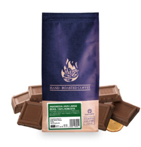 Coffee On Fire INDONESIA JAVA LARGE BEAN, 100% ROBUSTA zrnková káva Velikost balení: zrnková káva 500g