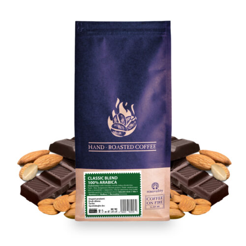 Coffee On Fire Renovality classic blend  100% ARABICA zrnková káva Velikost balení: zrnková káva 500g