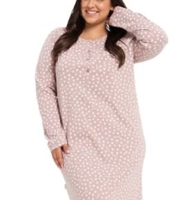 Dámská noční košile Gabrielle 3007/31 TARO cappucino 3XL