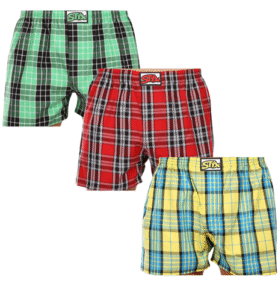 AKCE 3PACK pánské trenky STYX klasická guma mix barev 2XL