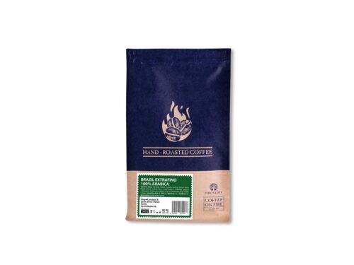Coffee On Fire Čerstvě pomletá káva od Renovality Druh kávy: Brazil Cerrado 500g