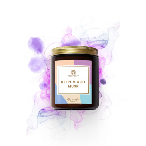Deep Violet Musk – sójová svíčka 250 ml