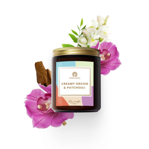 Creamy Orchid & Patchouli – sójová svíčka 250 ml