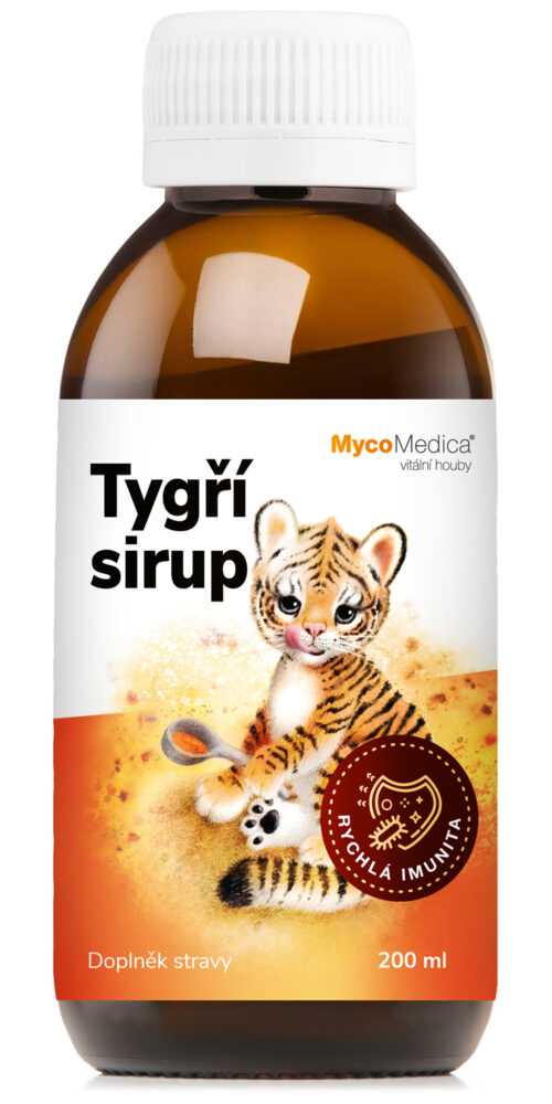 MycoMedica Tygří sirup 200 ml + tetovačka pro děti