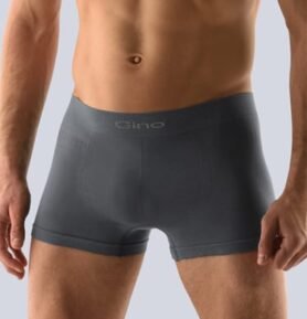 Pánské boxerky s kratší nohavičkou GINO 53000P tm. šedá L/XL