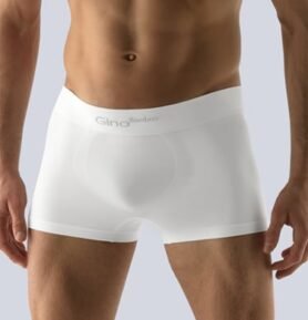 Pánské boxerky s kratší nohavičkou GINO 53004P bílá L/XL