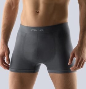 Pánské boxerky s delší nohavičkou GINO 54000P tm. šedá L/XL