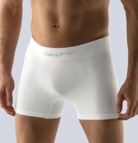 Pánské boxerky s delší nohavičkou GINO 54004P bílá M/L
