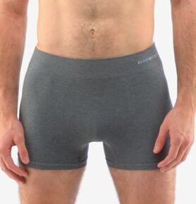 Pánské boxerky s delší nohavičkou GINO 54005P šedá bílá S/M