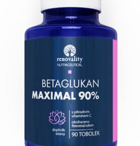 Betaglukan 90% MAXIMAL s Vitamínem C přírodního původu 90 tobolek, doplněk stravy
