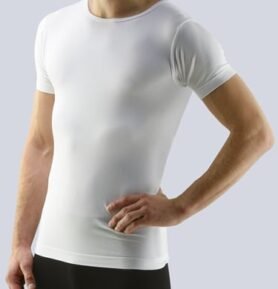 Pánské tričko s krátkým rukávem BAMBOO GINO 58003P bílá XL/XXL