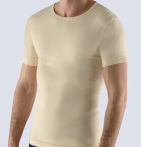 Pánské tričko s krátkým rukávem GINO 58009P tělová XL/XXL
