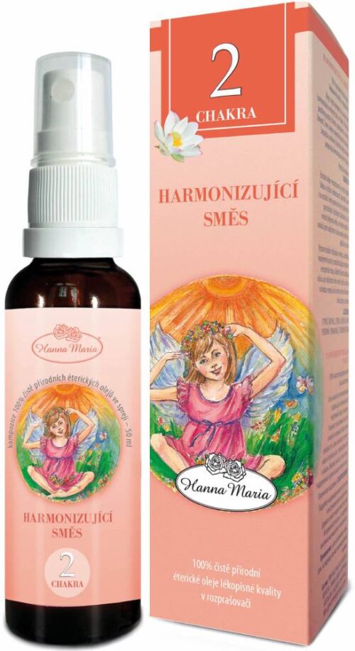 Hanna Maria esenciální olej 2. čakra - harmonizující 10 ml Objem: V rozprašovači 50 ml