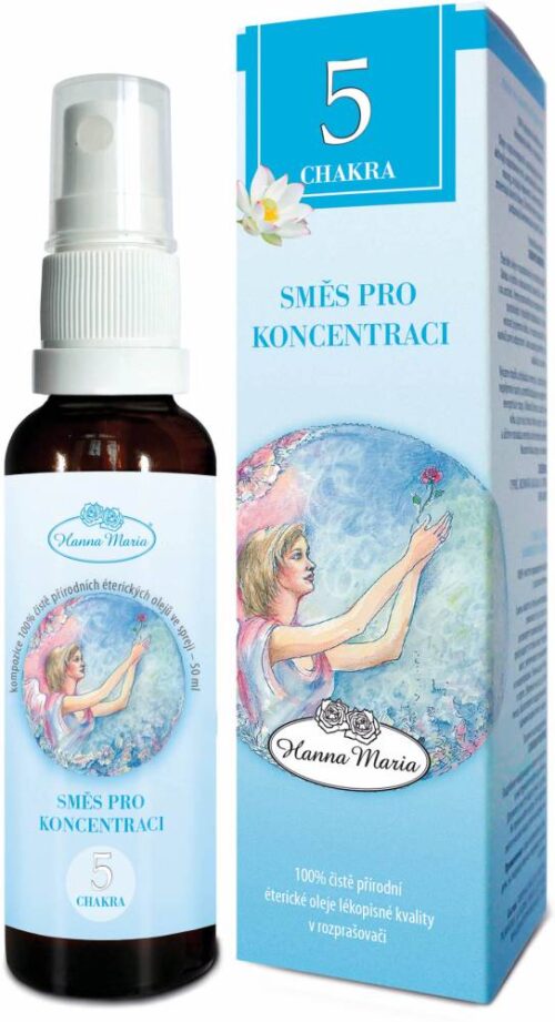 Hanna Maria esenciální olej 5. čakra - koncentrace 10 ml Objem: V rozprašovači 50 ml